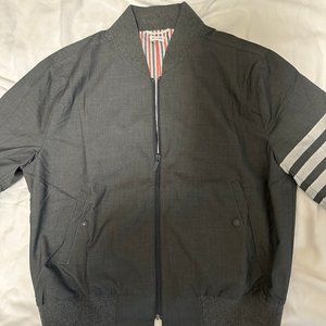 Thom Browne 4-bar knit blouson jacket